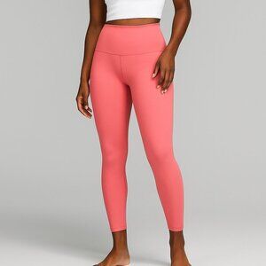 Lululemon Align Yoga High-Rise Double Lined 25" Leggings in Guava Pink Size 4